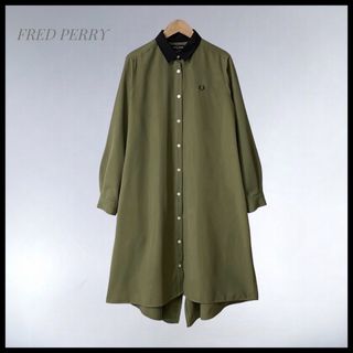 フレッドペリー(FRED PERRY)の【FRED PERRY】 美品  Fishtail Shirtdress(ロングワンピース/マキシワンピース)