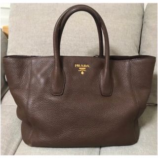 プラダ(PRADA)のプラダ バッグ トート 本革 3way ブラウン PRADA ショルダー(トートバッグ)