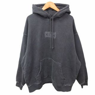 キス KITH 24SS ステッチボックスロゴパーカー フーディー グレー M(パーカー)