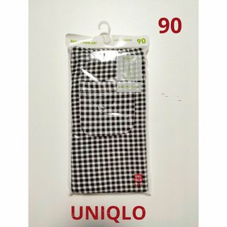 ユニクロ(UNIQLO)の新品未使用☆UNIQLOレギンス90レギュラーフィット10分丈　チェック黒×白(パンツ/スパッツ)