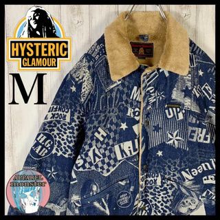 HYSTERIC GLAMOUR - 【希少デザイン】ヒステリックグラマー 総柄 ロゴ満載 毛皮 ブルゾン 入手困難