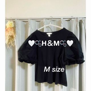 H&M - 🤍🫧H＆M🫧🤍パフスリーブ🦄ホワイトM size🦄