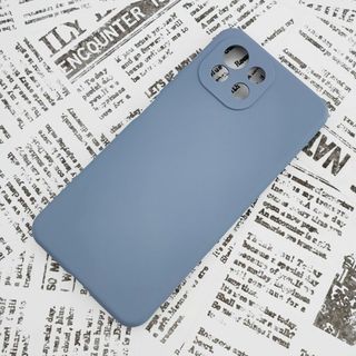 Xiaomi Mi 11 Lite 5G シリコンケース (3)アッシュブルー(Androidケース)