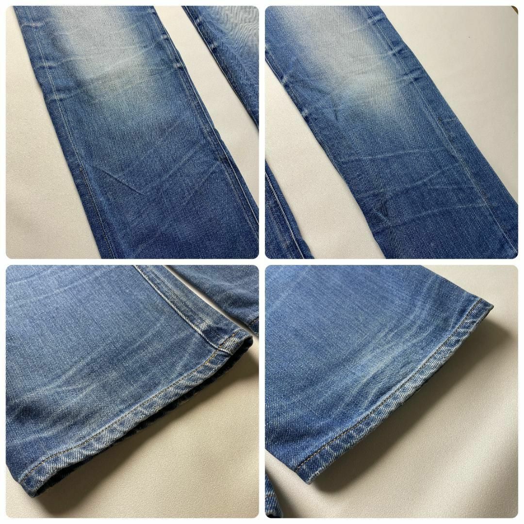 ART VINTAGE(アートヴィンテージ)のジースターロウアタックストレートジーンズデニム青ブルー古着メンズw30ジーパン メンズのパンツ(デニム/ジーンズ)の商品写真