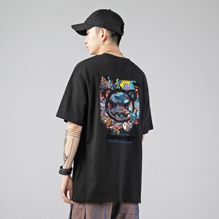 【大人気】 Tシャツ 黒 ストリート オーバーサイズ ユニセックス 半袖 原宿(Tシャツ/カットソー(半袖/袖なし))