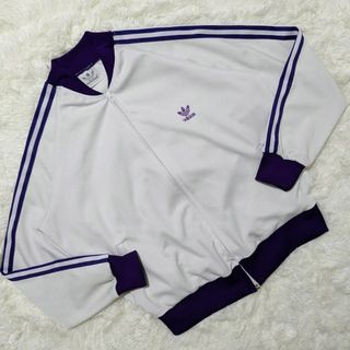 adidas - 【激レア 美品】70s80s アディダスATPトラックジャケットUSA製白紫XL