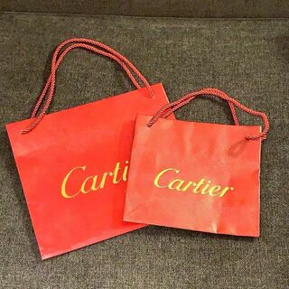 カルティエ(Cartier)の美品  Cartier カルティエ ショッパー 袋 まとめ売り 2枚(その他)