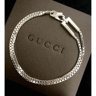 Gucci - 正規品 GUCCI ベネチアンWチェーンブレス/ブレスレット(size17)