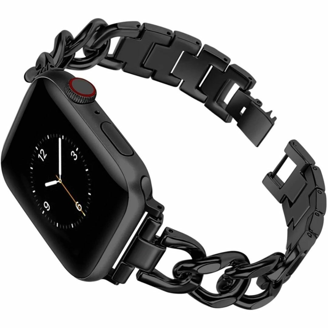 Apple Watch アップル チェーンバンド ブラック 44mm レディースのファッション小物(腕時計)の商品写真