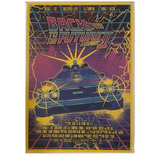 K023A3 バックトゥザフューチャー 映画 ポスター 洋画 デロリアン A3(印刷物)