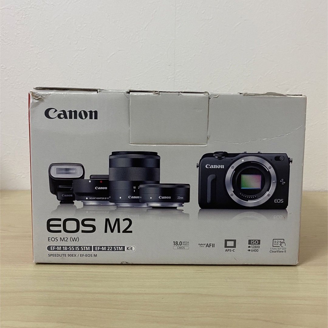 Canon(キヤノン)のCanon EOS M2 ミラーレス一眼レフカメラ スマホ/家電/カメラのカメラ(ミラーレス一眼)の商品写真