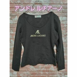 アンドレルチアーノ(ANDRE LUCIANO)のアンドレルチアーノ Uネック 長袖カットソー ダークブラウン(カットソー(長袖/七分))