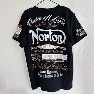 Norton - 新品 XL ノートン Tシャツ 英字ロゴ 刺繍 吸水　速乾