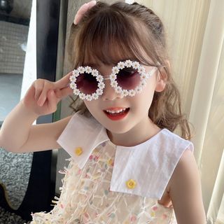 【大人気】 子ども サングラス インポート 可愛い 写真映え UVカット 紫外線(その他)