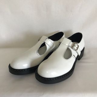 プラダ(PRADA)の確実正規品 PRADA モノリス メリージェーン チョコレートローファー(ドレス/ビジネス)