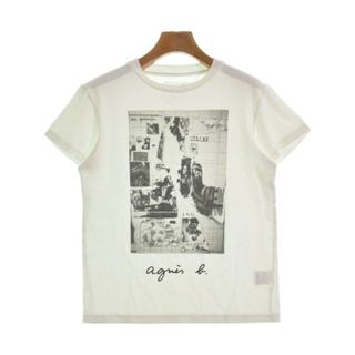 agnes b. - Agnes b. アニエスベー Tシャツ・カットソー S 白 【古着】【中古】