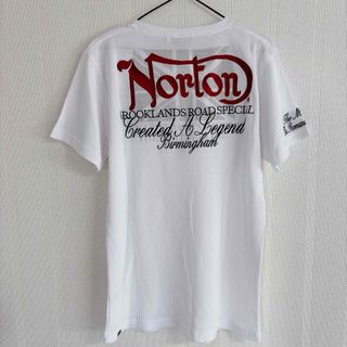 ノートン(Norton)の新品 XL ノートン Tシャツ ワッフル　英字ロゴ 刺繍 吸水　速乾(Tシャツ/カットソー(半袖/袖なし))