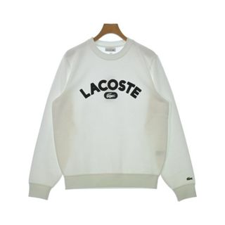 ラコステ(LACOSTE)のLACOSTE ラコステ スウェット 4(L位) 白 【古着】【中古】(スウェット)