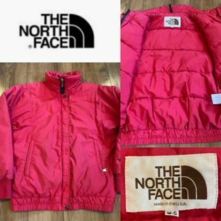 ノースフェイス(THE NORTH FACE) ダウンジャケット(メンズ)（レッド