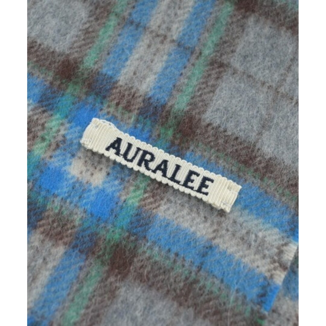 AURALEE - AURALEE オーラリー マフラー - グレーx青x茶等 AURALEE - AURALEE オーラリー マフラー - グレーx青x茶等