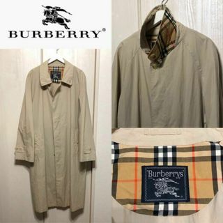 バーバリー(BURBERRY)の【美品激安】バーバリー ノバチェック ステンカラー コート(ステンカラーコート)