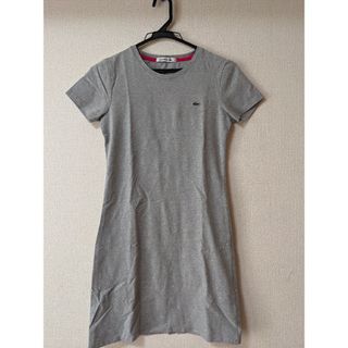 ラコステ(LACOSTE)のラコステ　LACOSTE　ワンピース　グレー　36　M(ひざ丈ワンピース)