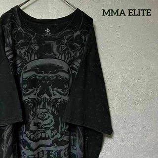 MMA ELITE 格闘技 Tシャツ 半袖 髑髏 スカル ビッグサイズ XXL(Tシャツ/カットソー(半袖/袖なし))