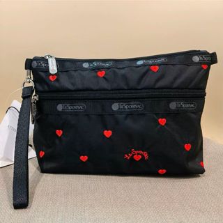 LeSportsac - 【新品】レスポートサック　スウィートハート  2段ポーチ コスメポーチ　クラッチ