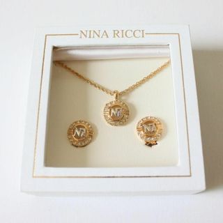 NINA RICCI - 【未使用品】ニナリッチ サークルロゴネックレス イヤリング