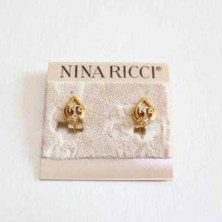 NINA RICCI - ニナリッチ ドロップ型ロゴイヤリング