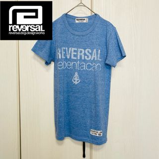 リバーサル(reversal)の【美品】 reversal rvddw サーフ Tee ブルーmix(Tシャツ(半袖/袖なし))