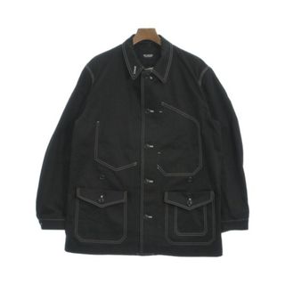 WILDSIDE YOHJI YAMAMOTO カバーオール 3(L位) 黒 【古着】【中古】(カバーオール)