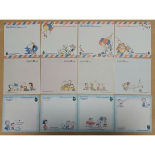 スヌーピー(SNOOPY)のスヌーピータウン 4層ブロックメモ3種12柄おすそわけセット(ノート/メモ帳/ふせん)