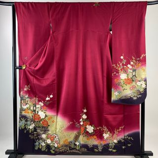 振袖 身丈159cm 裄丈66cm 正絹 秀品 【中古】(着物)