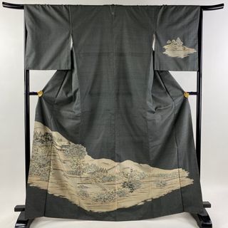 訪問着 身丈168cm 裄丈66cm 正絹 美品 秀品 【中古】(着物)