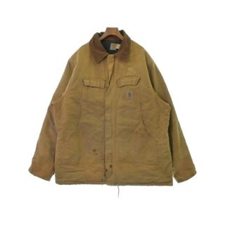 カーハート(carhartt)のCarhartt カーハート カバーオール -(XXL位) マスタード 【古着】【中古】(カバーオール)