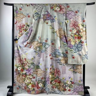 振袖 身丈170cm 裄丈68.5cm 正絹 名品 【中古】(着物)