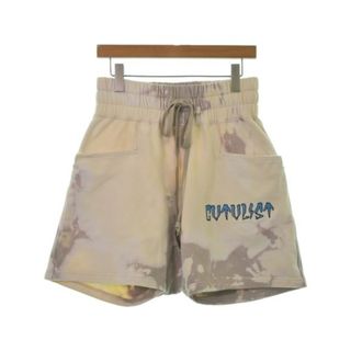 CVTVLIST ショートパンツ 1(S位) ベージュ系xグレー系(タイダイ) 【古着】【中古】(ショートパンツ)