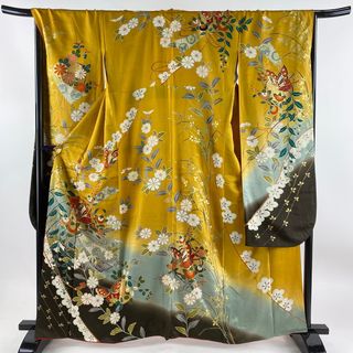 振袖 身丈162cm 裄丈69cm 正絹 美品 名品 【中古】(着物)