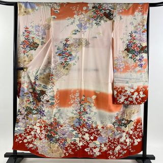 振袖 身丈157.5cm 裄丈65cm 正絹 秀品 【中古】(着物)