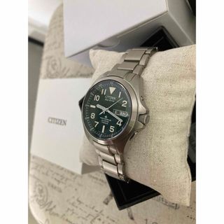 シチズン(CITIZEN)の美品！シチズン メンズ チタン ランド 電波ソーラー PMD56-2951(腕時計(アナログ))