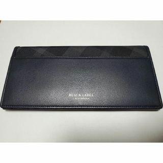 【新品】ブラックレーベルクレストブリッジ　長財布　ウォレット　ネイビー　本革