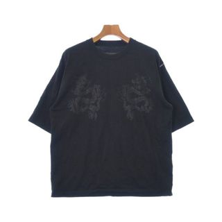 FUMITO GANRYU Tシャツ・カットソー 2(M位) 黒 【古着】【中古】(Tシャツ/カットソー(半袖/袖なし))