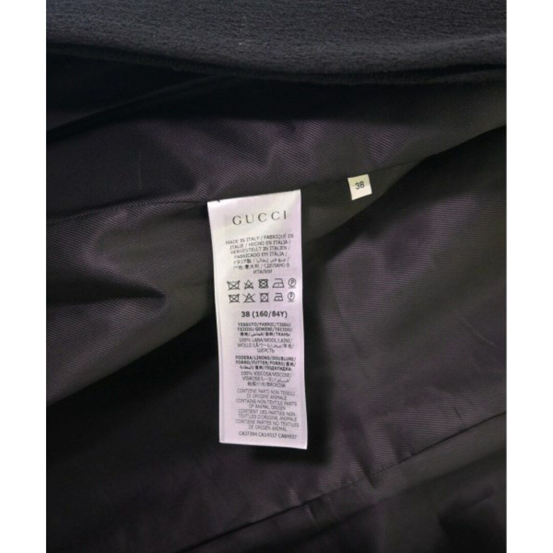 Gucci(グッチ)のGUCCI グッチ カジュアルジャケット 38(S位) 黒 【古着】【中古】 レディースのジャケット/アウター(テーラードジャケット)の商品写真