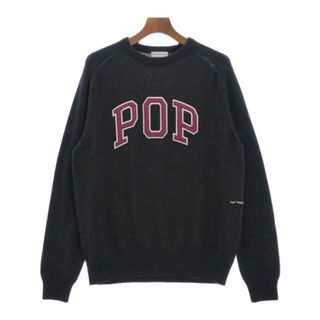 POP TRADING COMPANY ニット・セーター -(L位) 紺 【古着】【中古】(ニット/セーター)