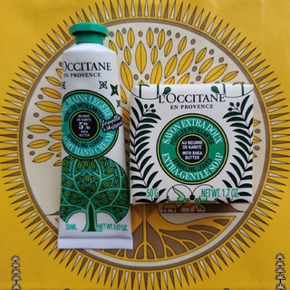 ロクシタン(L'OCCITANE)のロクシタンスパークリングリーフスノーシア ハンドクリーム&バスソープ(ハンドクリーム)