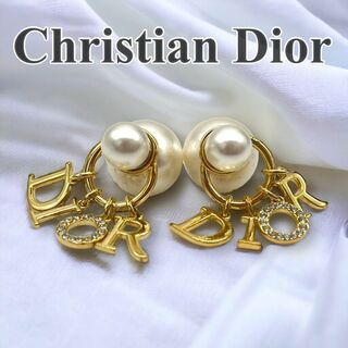 クリスチャンディオール(Christian Dior)のChristian Dior （ディオール）　ロゴ　パール　ピアス　1340(ピアス)