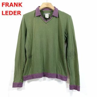 フランクリーダー(FRANK LEDER)の【良品】フランクリーダー　襟付きＶネックカットソー　FRANK LEDER(Tシャツ/カットソー(七分/長袖))