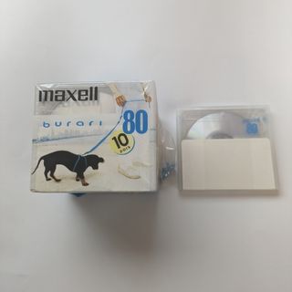 マクセル(maxell)のmaxell　MDディスク　80分　９枚　ケース付き　未使用(その他)