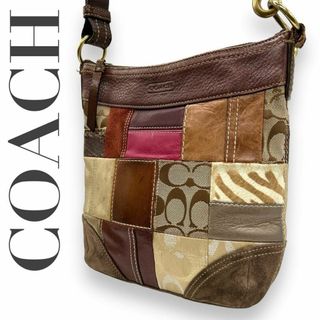 コーチ(COACH)のCOACH コーチ　s85　パッチワーク　10435　斜め掛け　ショルダーバッグ(ショルダーバッグ)